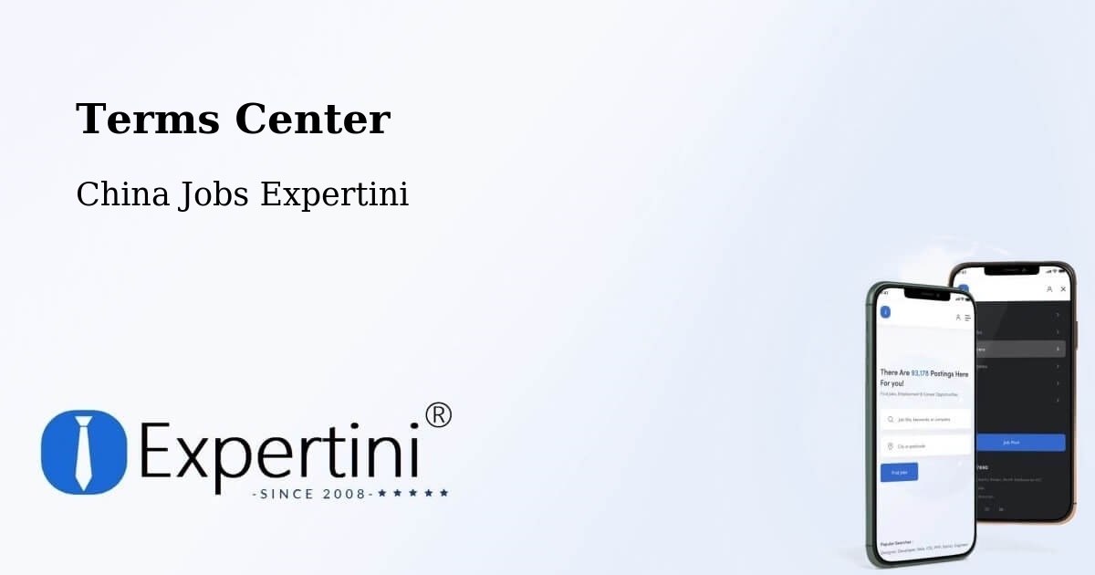 Terms of Service – Mianyang - China Jobs Expertini